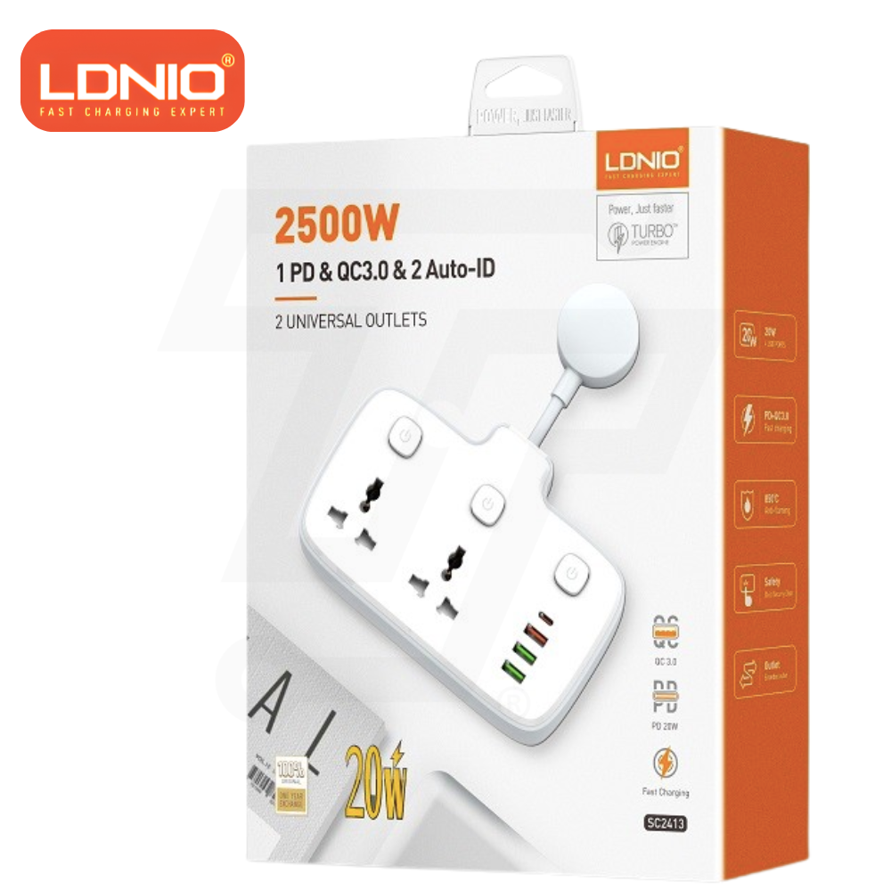 LDNIO SC2413 Universal Outlets Power Strip